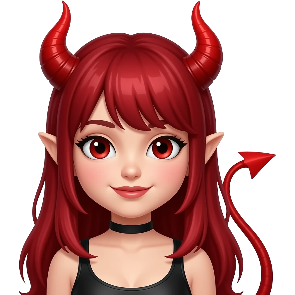 Red devil girl emoji