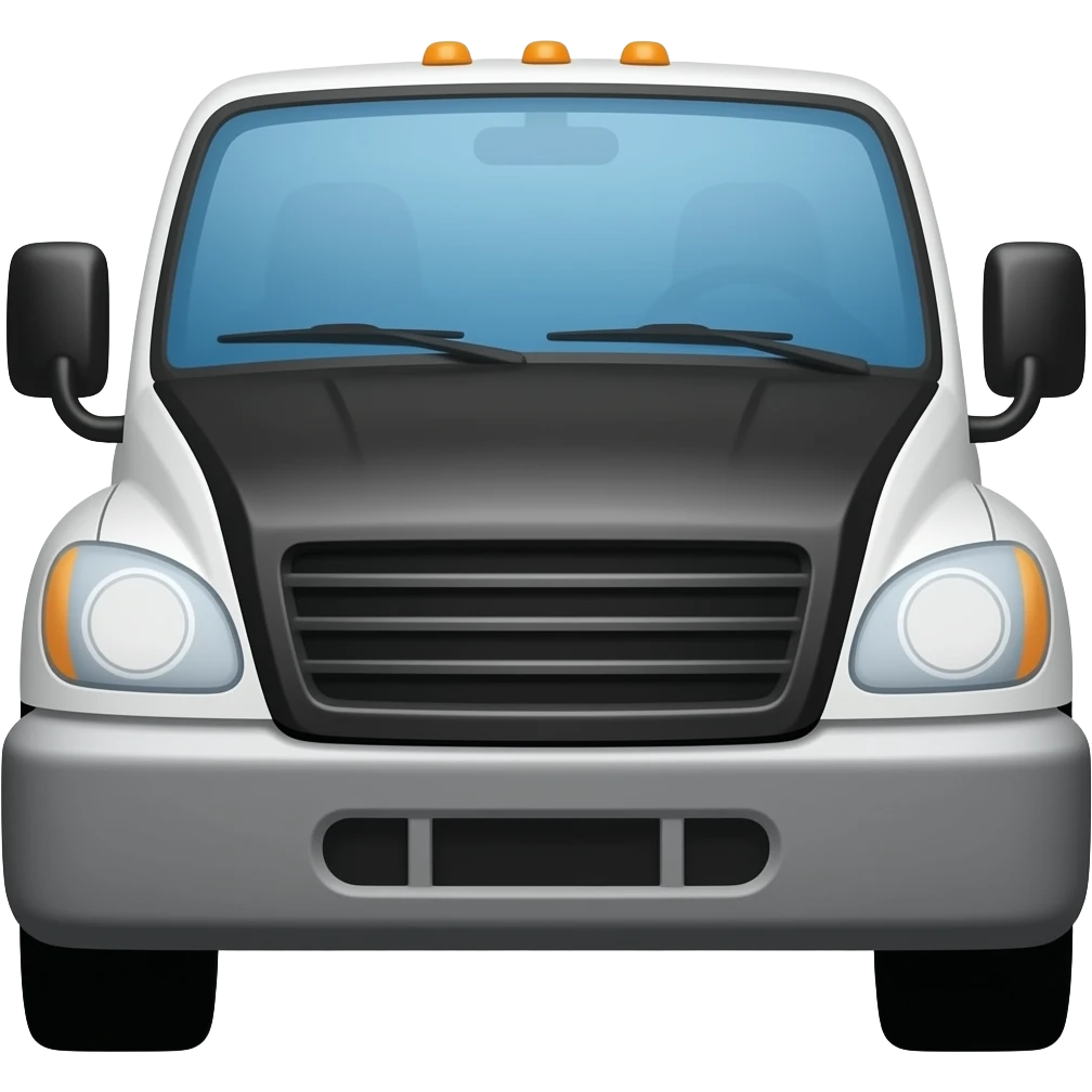 White truck black hood emoji