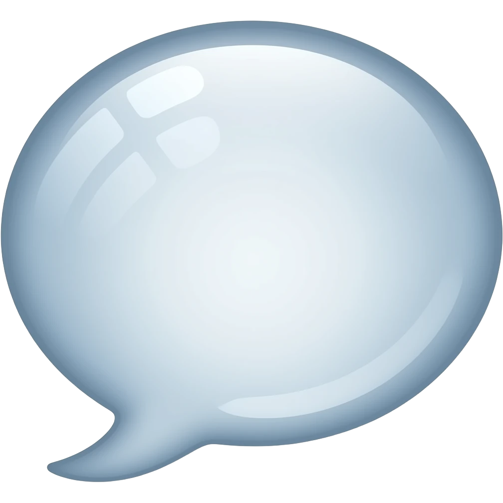 유리 말풍선 emoji