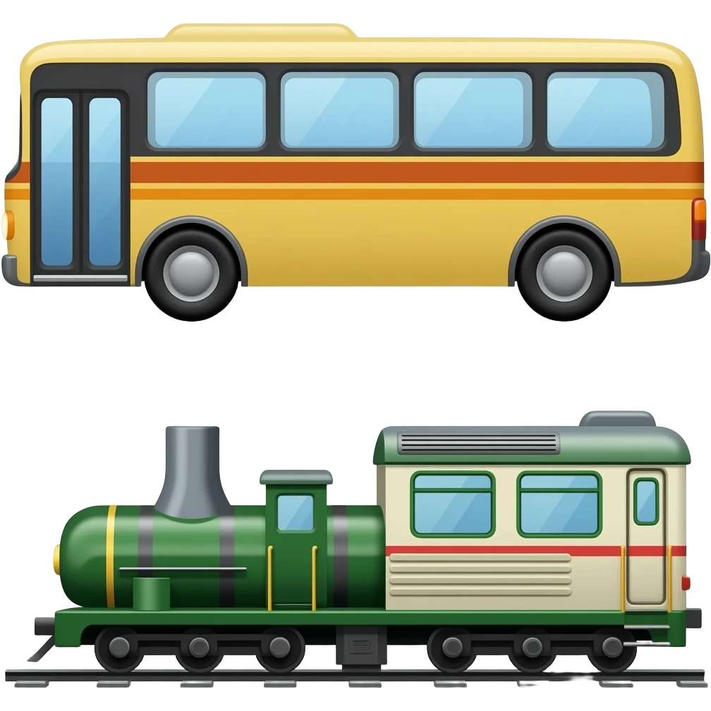 🚎🚃🚃 emoji