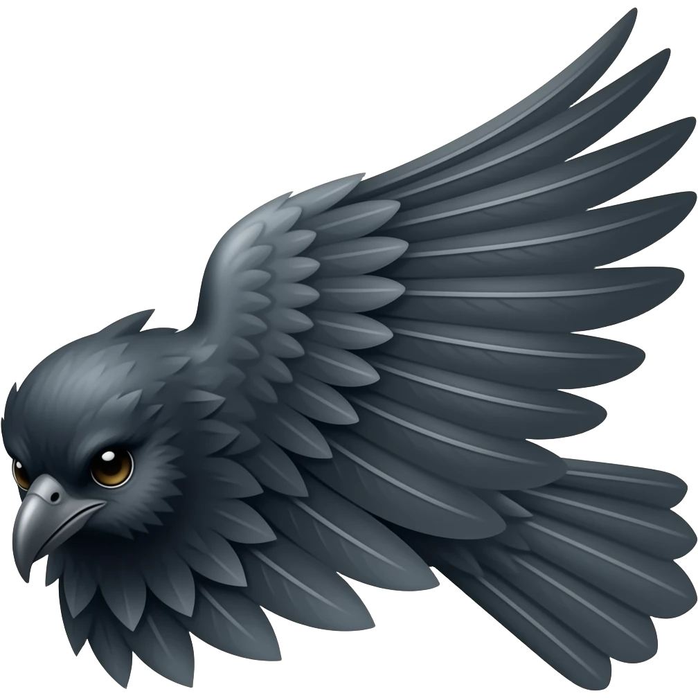crow wing emoji