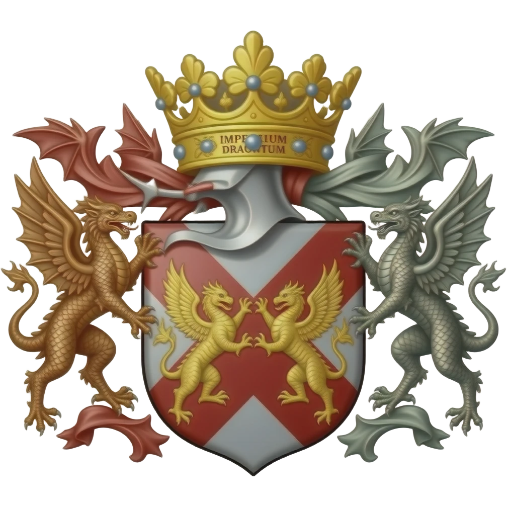 Coat of Arms of male dragons with the inscription: "Imperium Dracontum" emoji