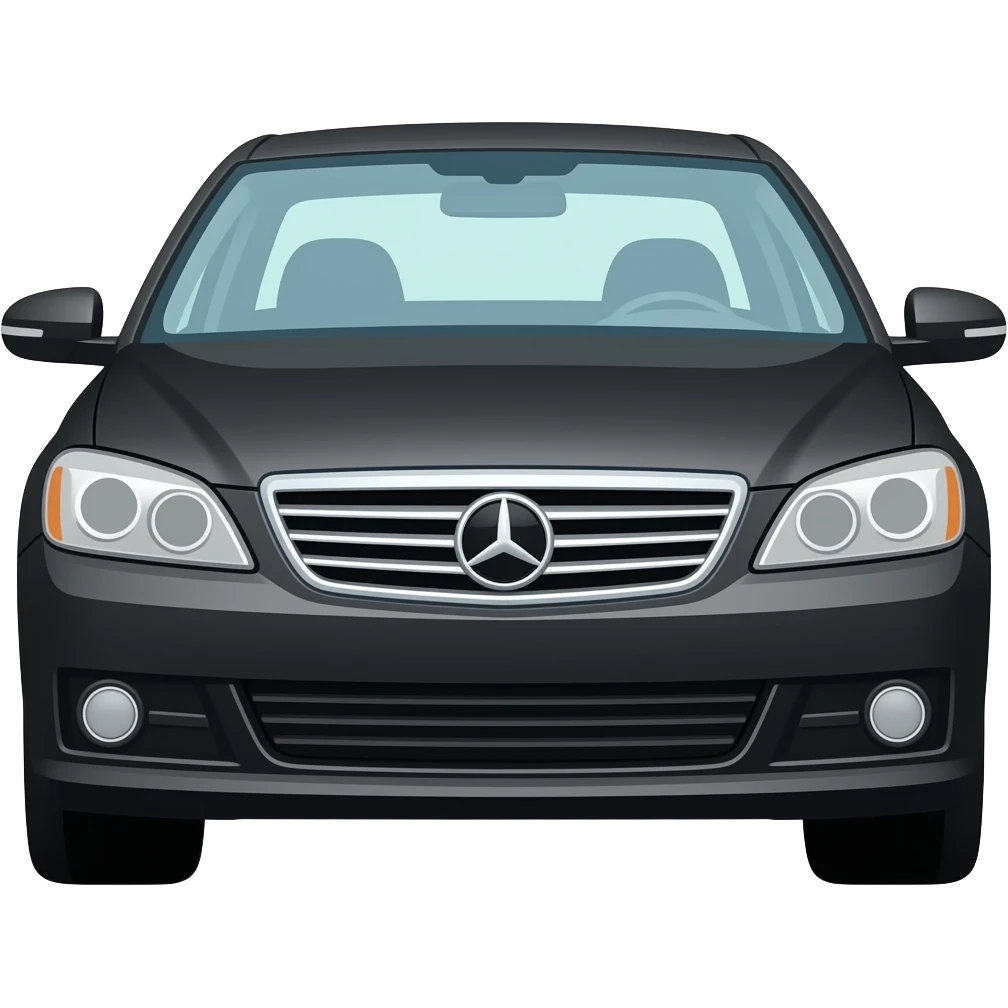 Sedan black emoji