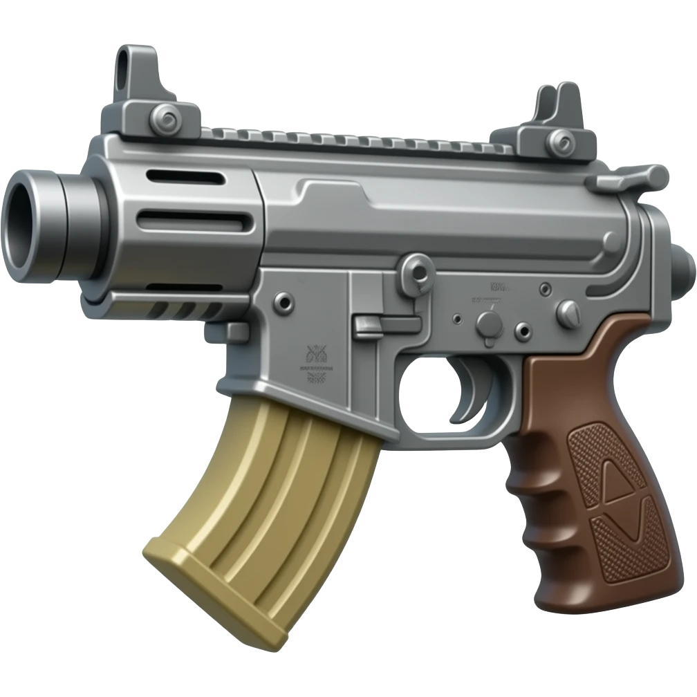 super realistic machine gun emoji