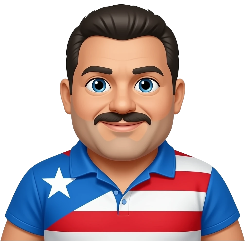 Puerto Rican fat man emoji