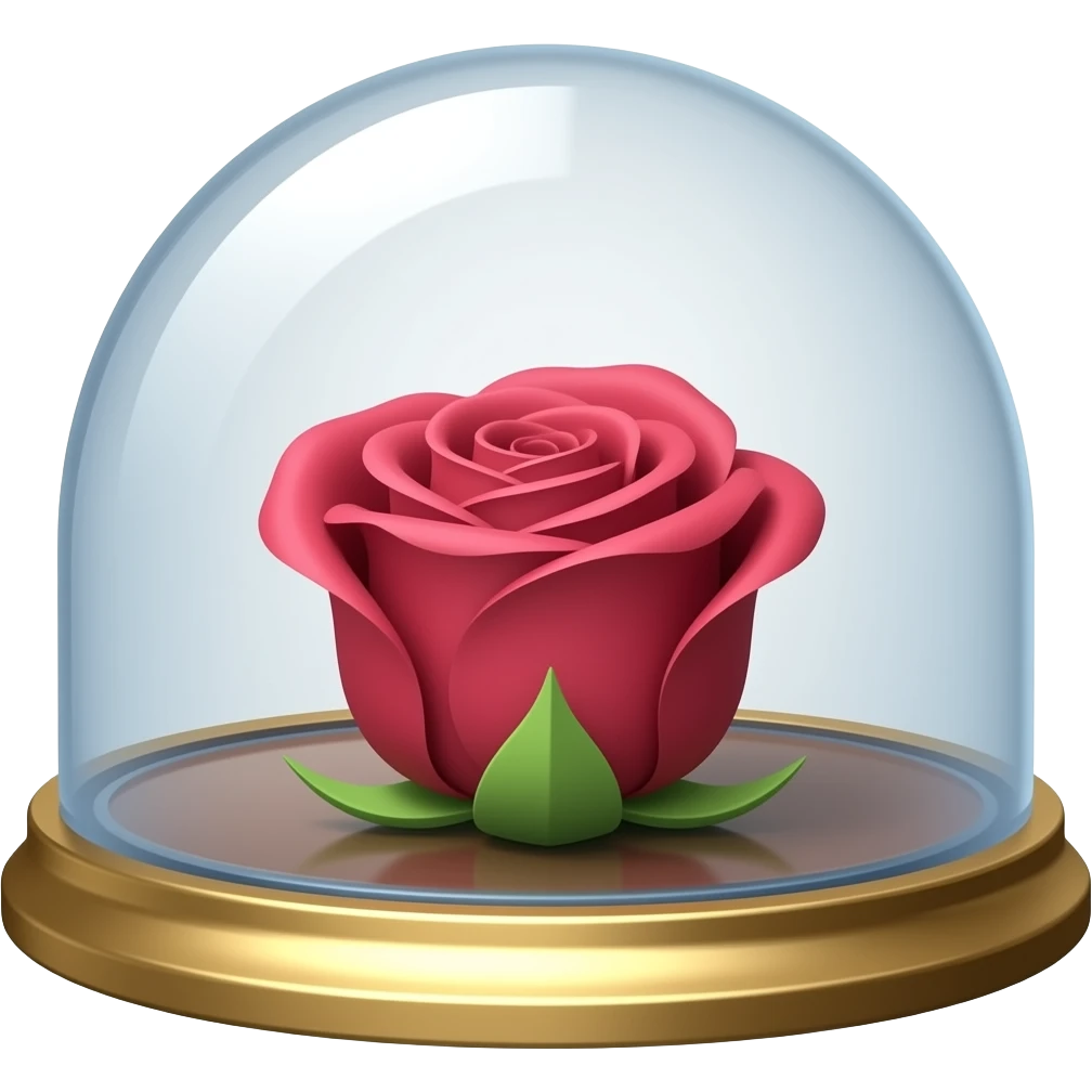 magic rose inside a dome emoji