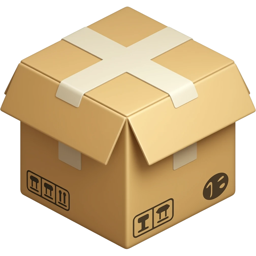 网上购物有快递箱 emoji