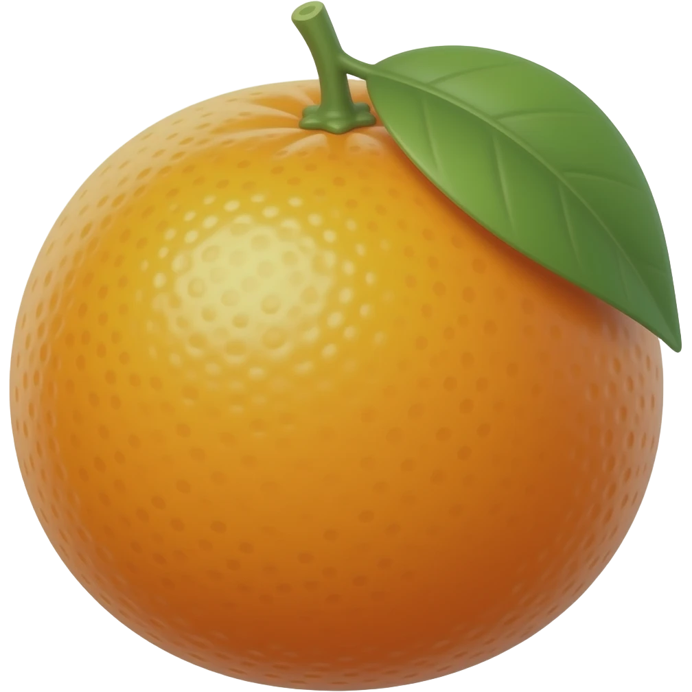 Дерево с мандариной emoji