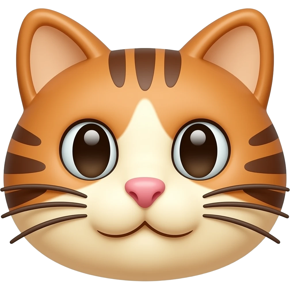 tiramisu shaped like a cat face emoji