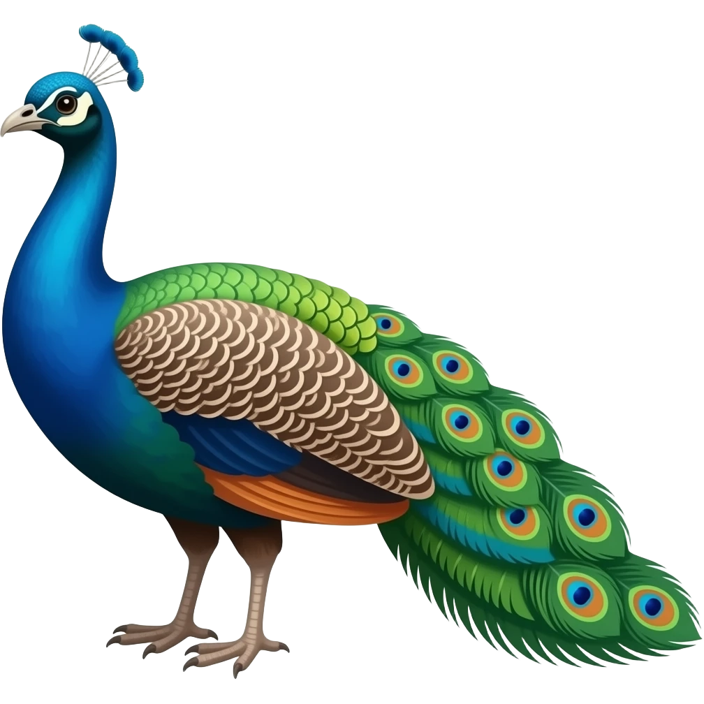 Peahen emoji