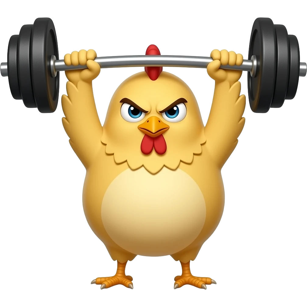 🐥😠🏋️ emoji