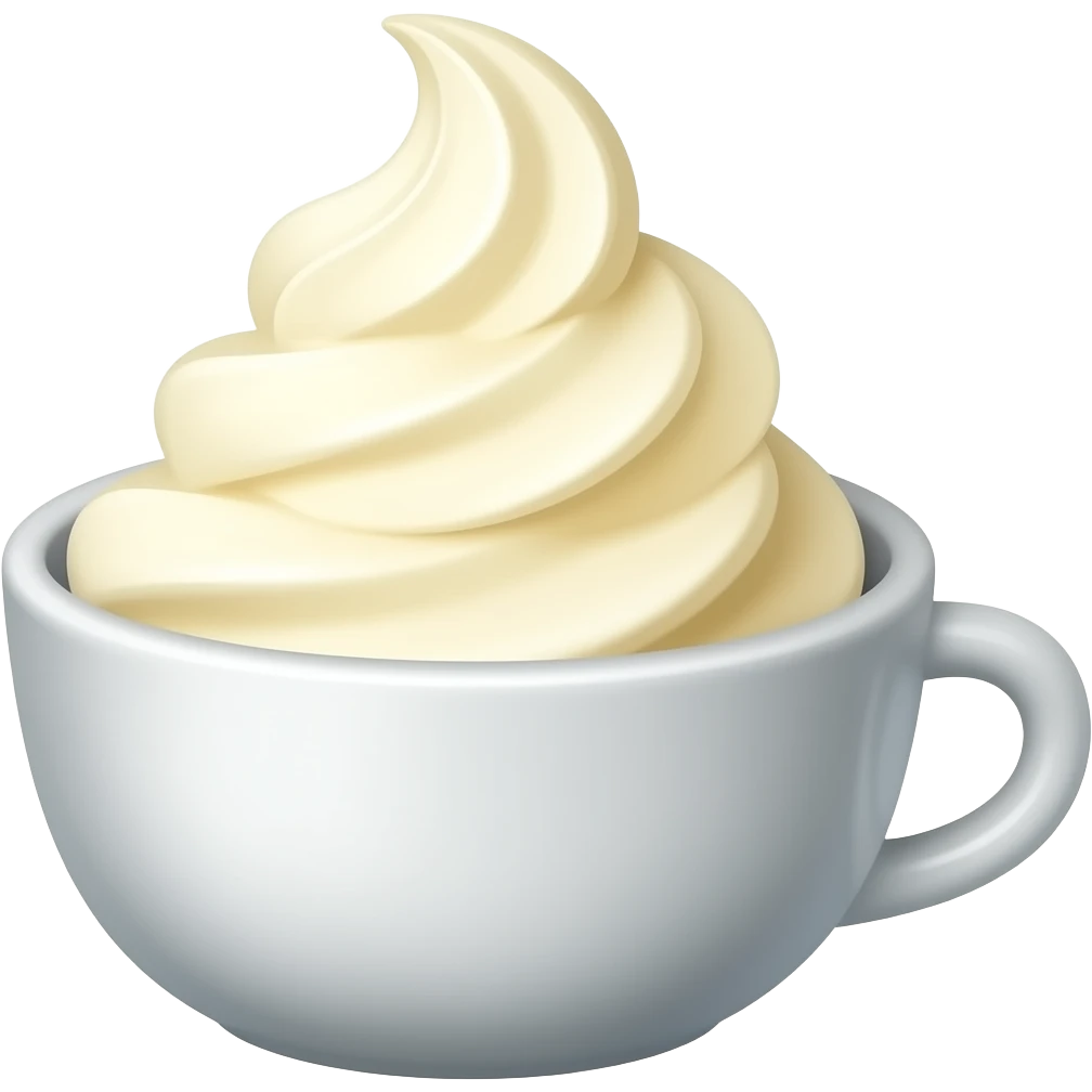 Ice cream cup vanilla emoji
