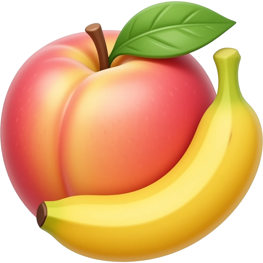 🍑+🍌 emoji
