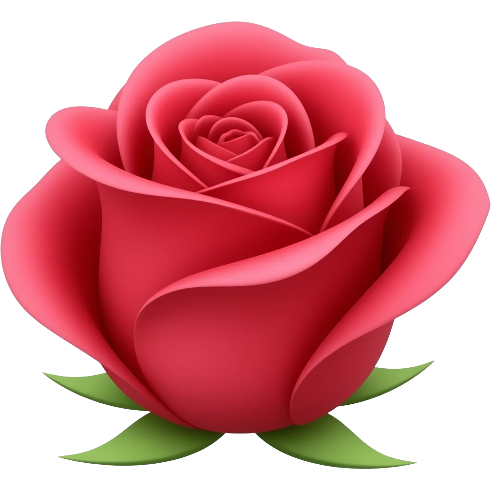 Diamond red rose emoji