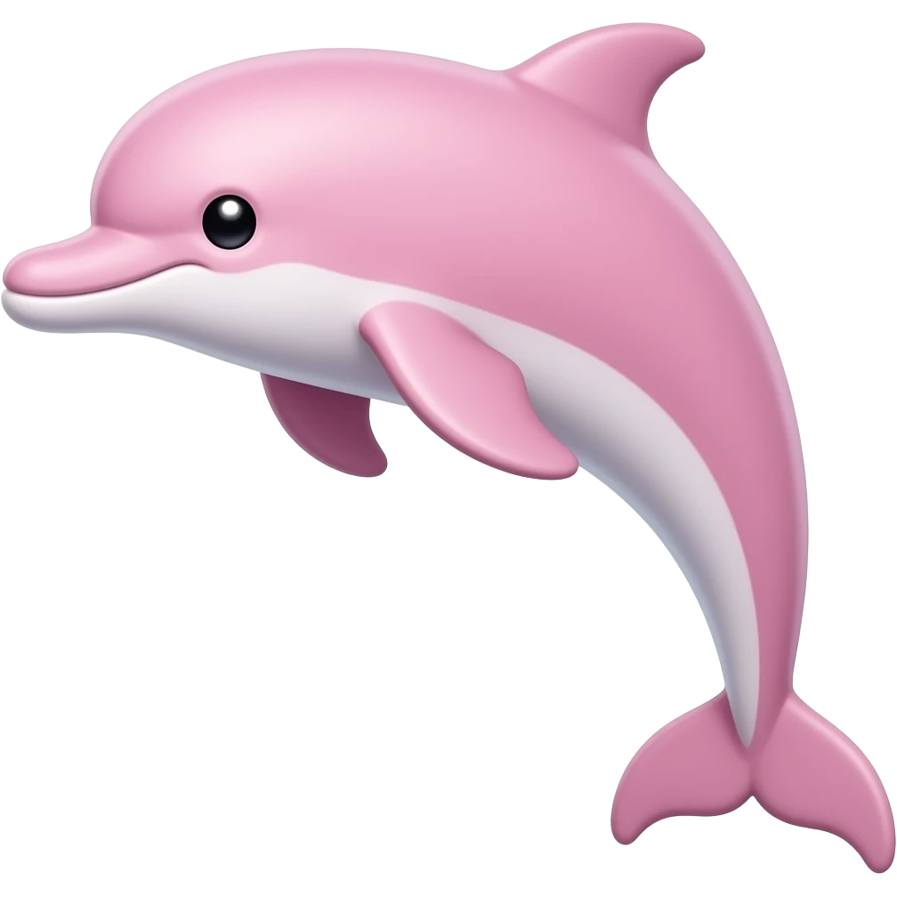 Pink dolphin emoji