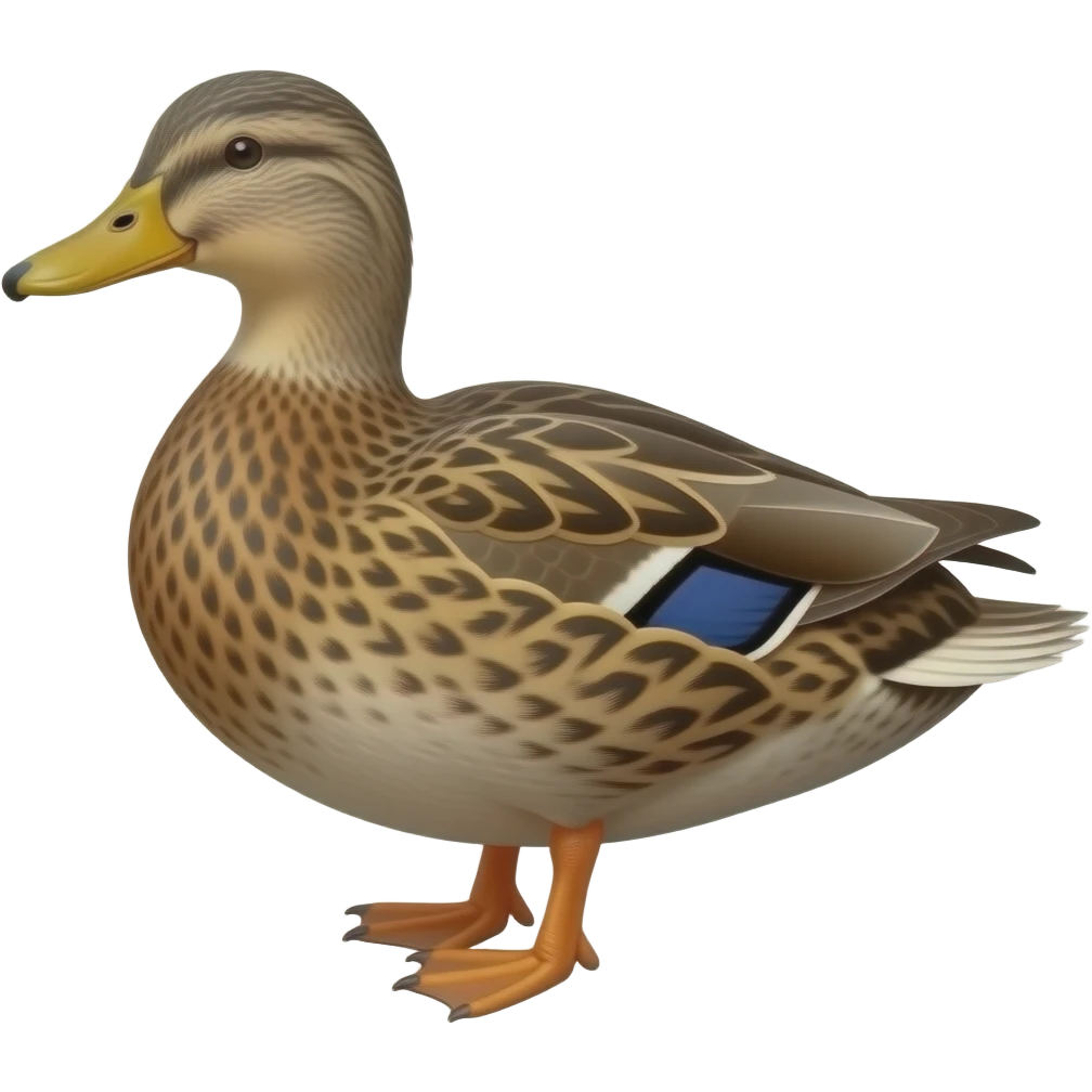 Female malard duck emoji