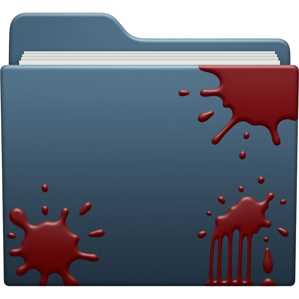 folder with blood emoji