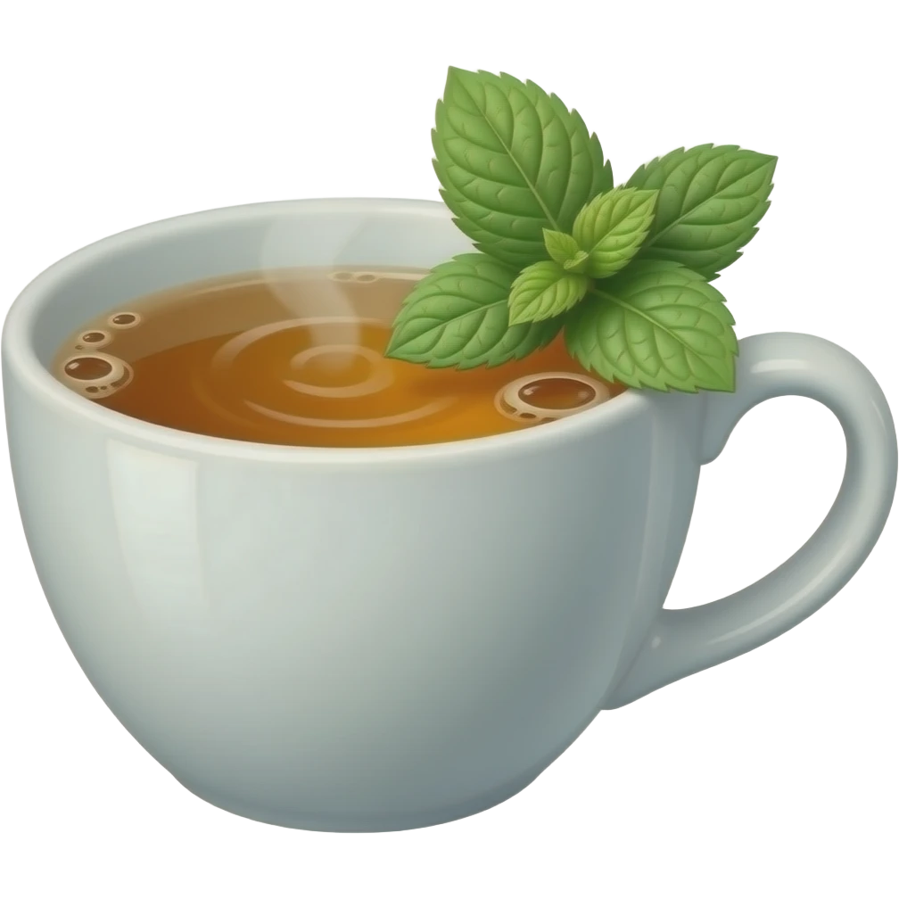 Mint tea emoji