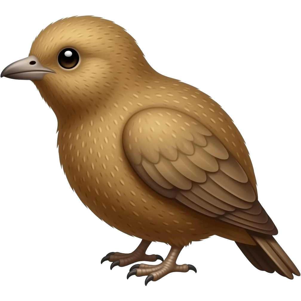 Kiwi bird brown emoji