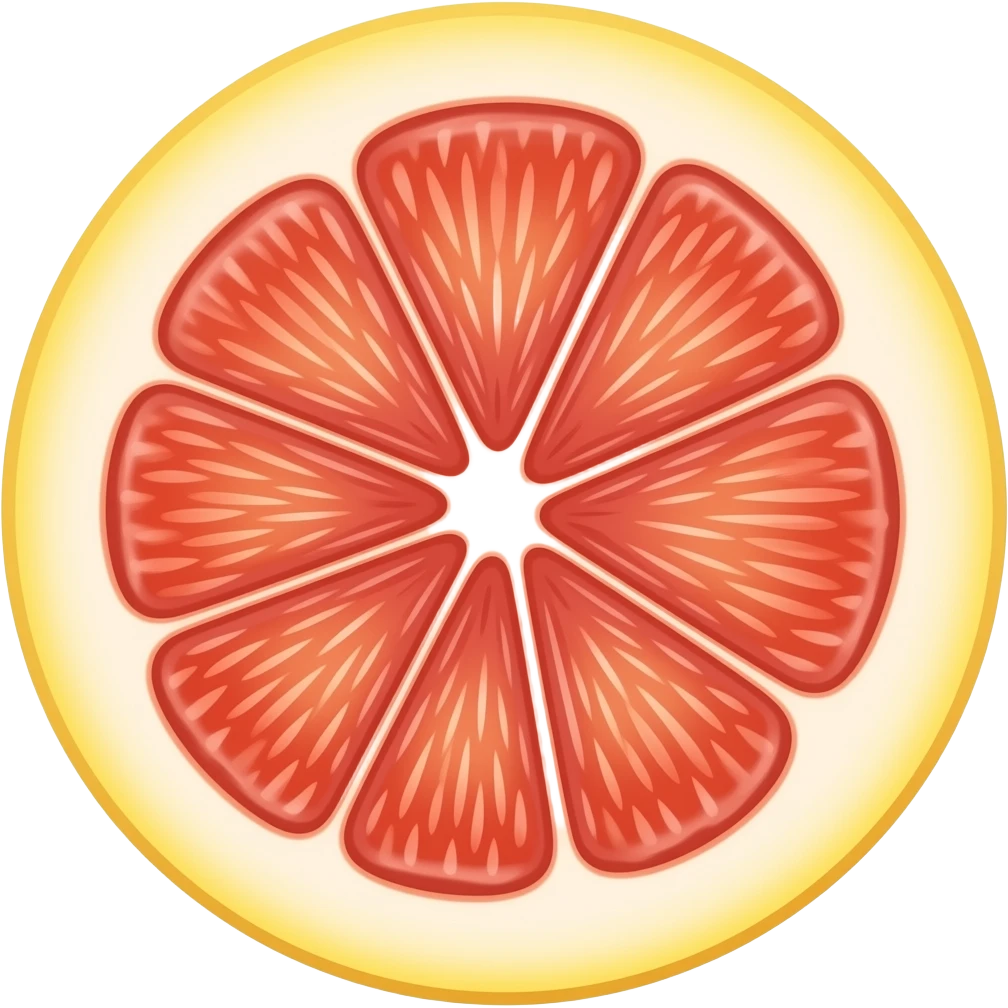 Grapefruit Iingredient in shower steamer emoji