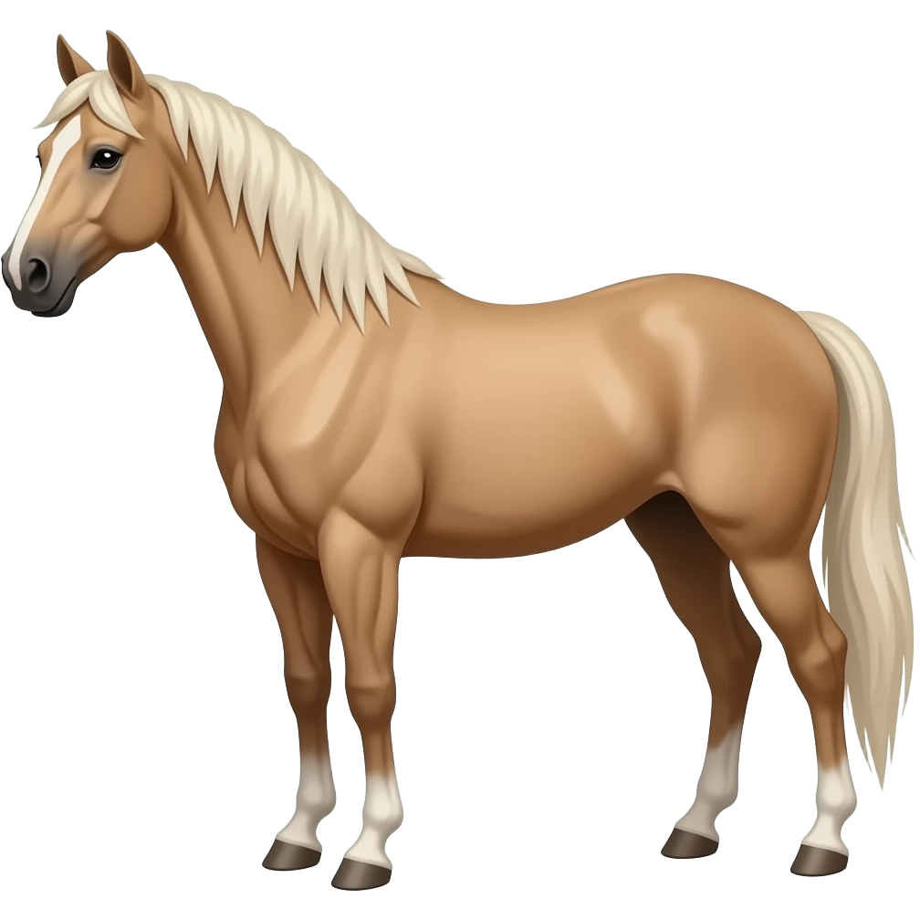 beige thoroughbred emoji