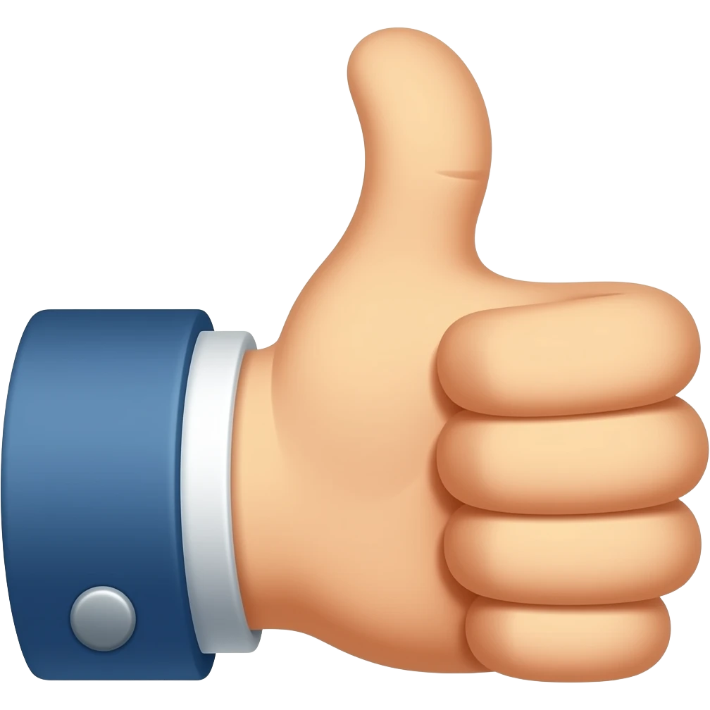 Thumbs up emoji
