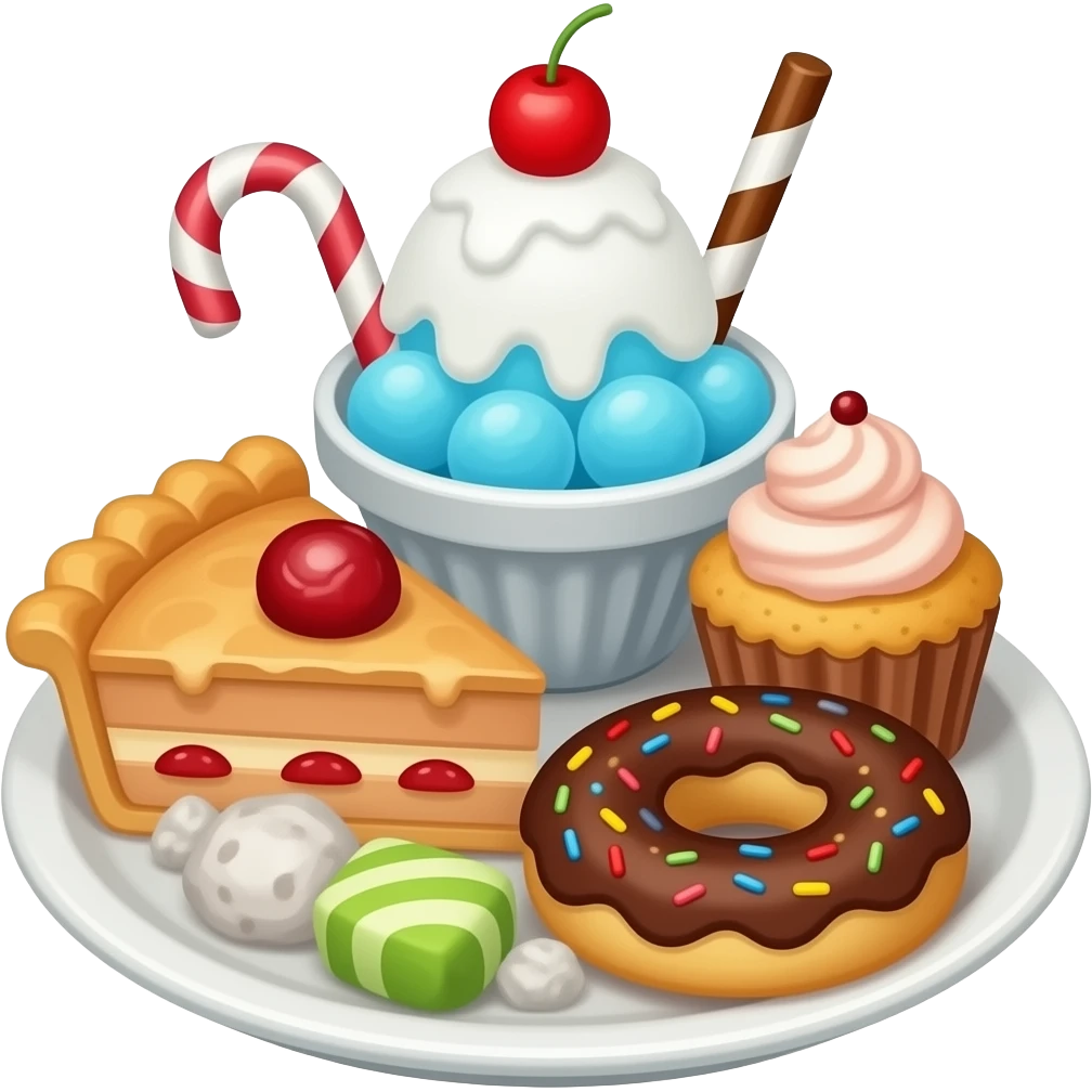 🥧🍦🍧🍨🍩🎂🍰🧁🍫🍬🍭🍡 emoji