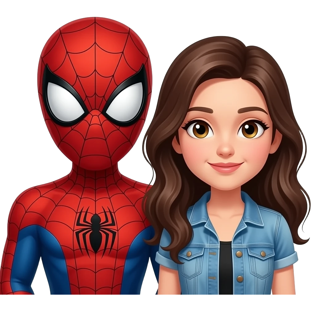 اسپابدرمن و دوست دخترش emoji