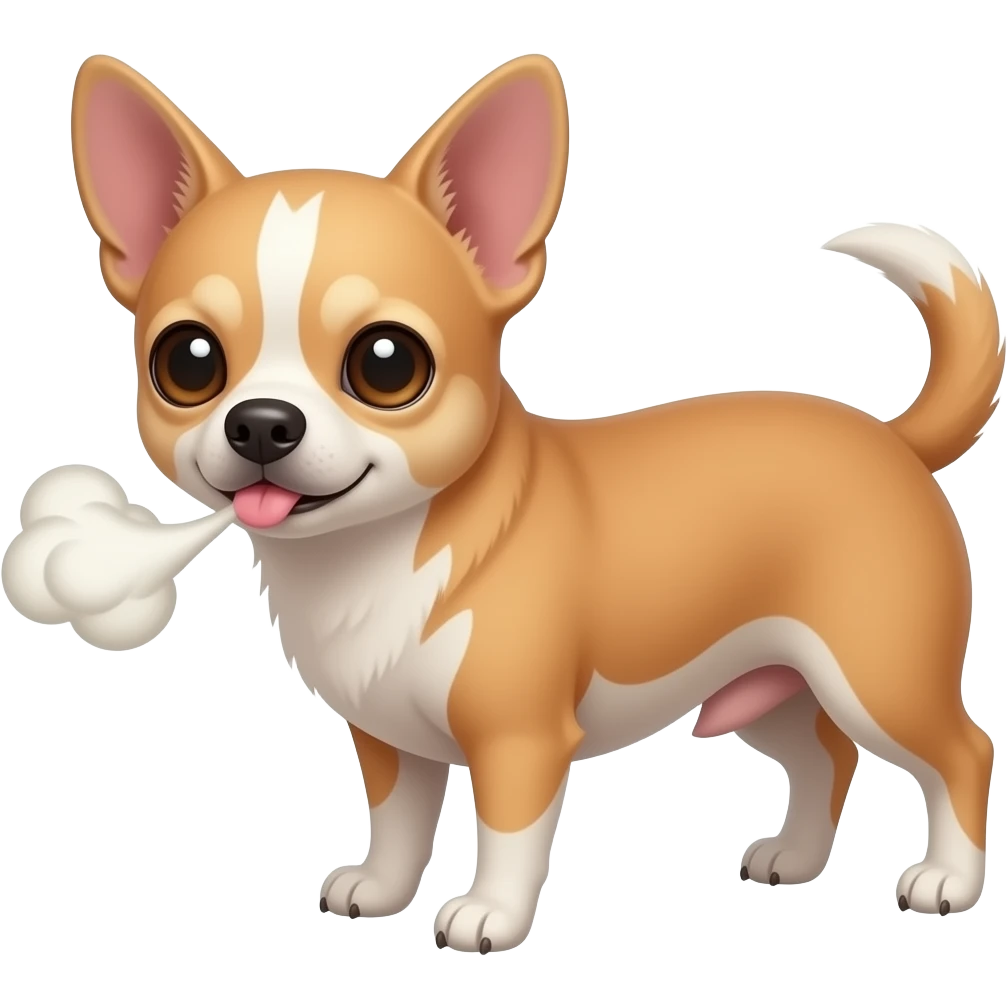 Chihuahua farting emoji