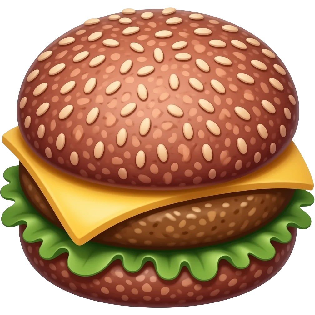 Vegan burger patties emoji