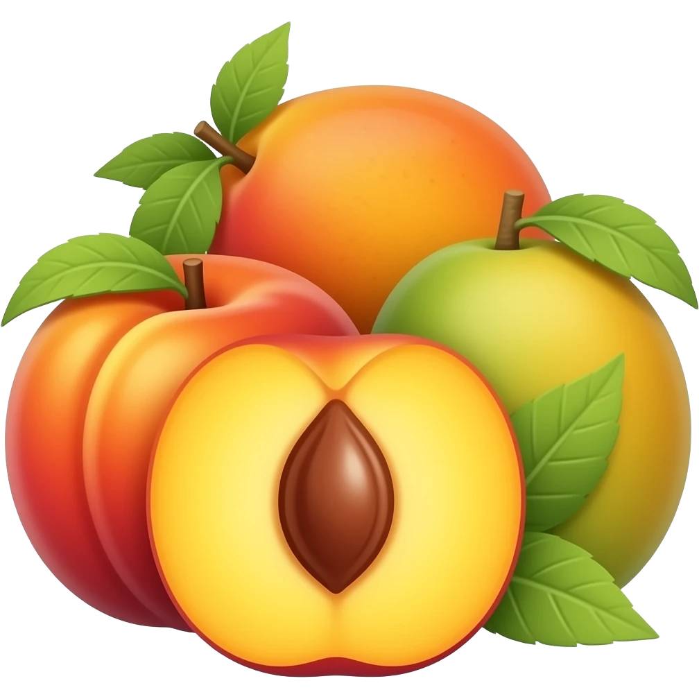 peach mango grouped emoji
