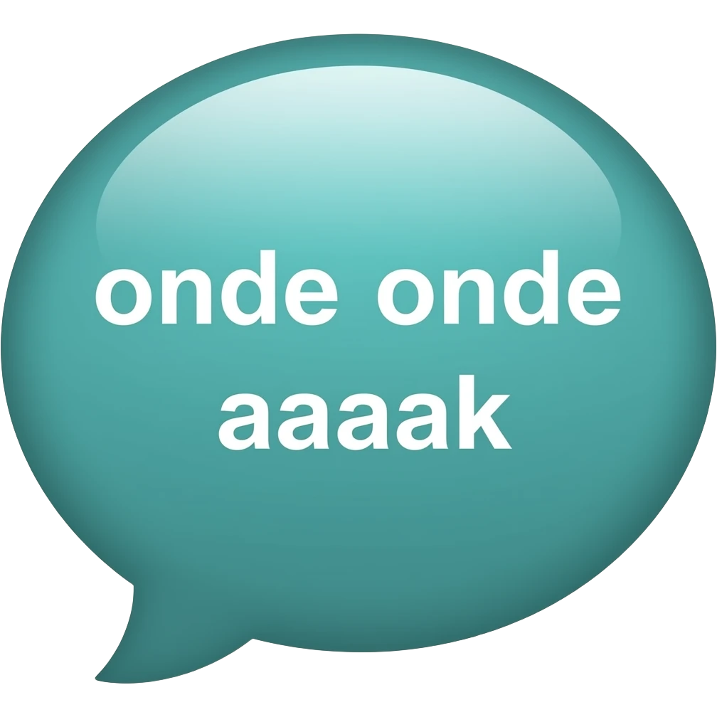bubble chat whatsapp dengan tulisan onde onde enaaak emoji