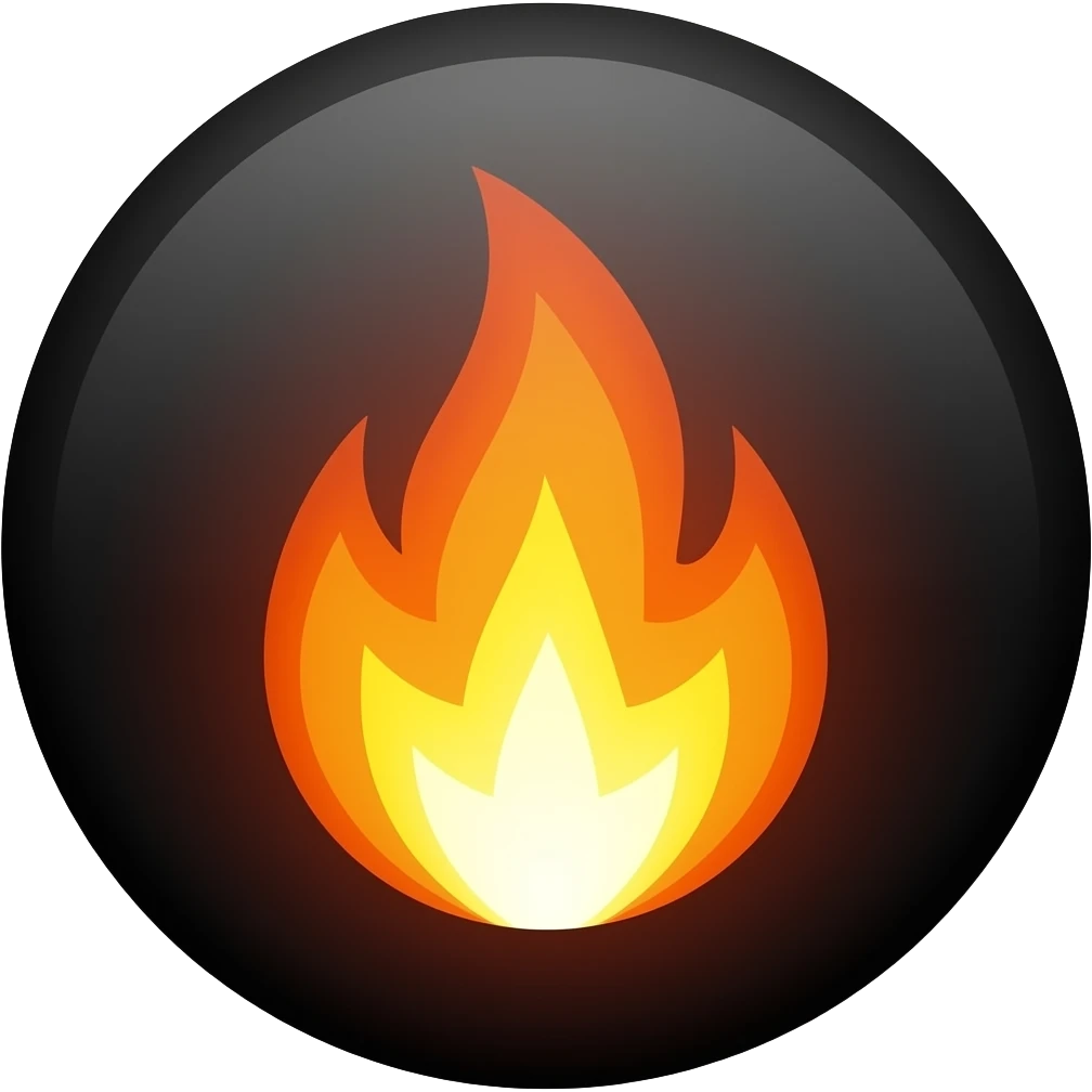 🔥⚫ emoji