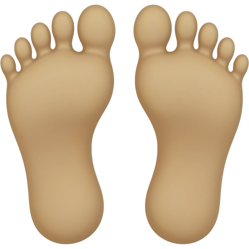 Double foot print emoji