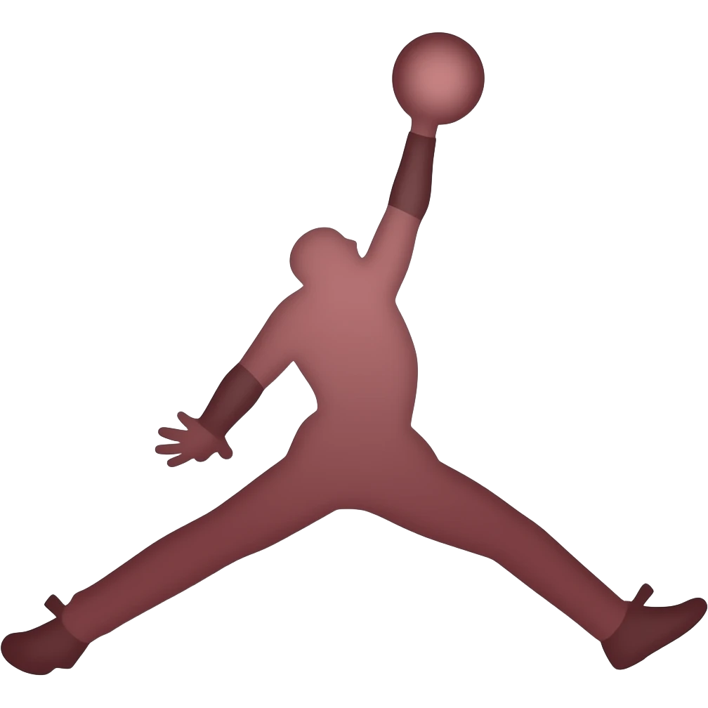 i want a jordan jumpman logo in full colour, make it the actual colours of the logo emoji