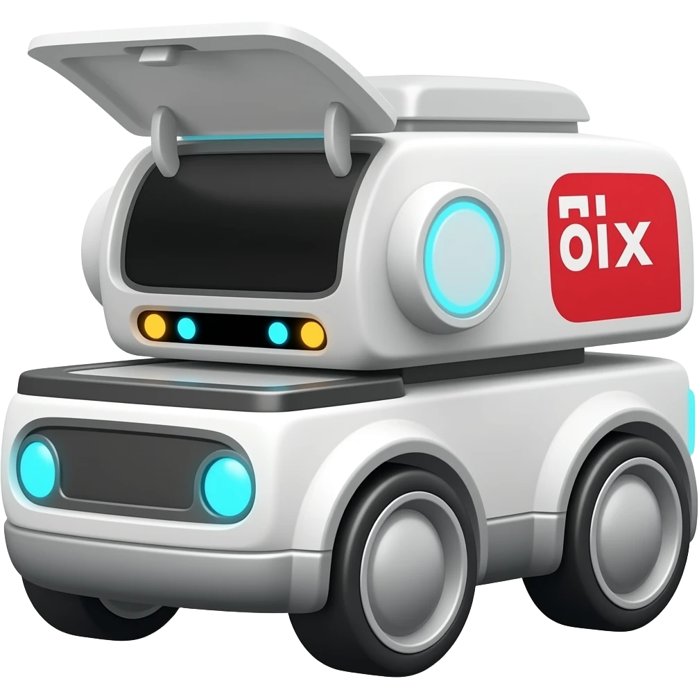 delivery robot emoji