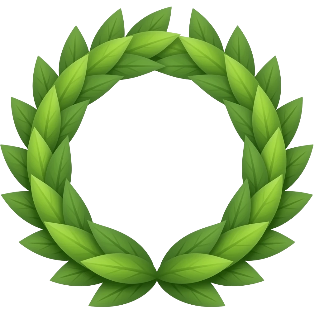 Leaf crown emoji