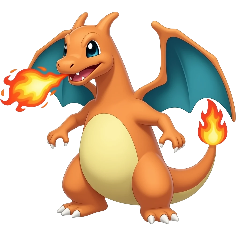 Charizard fire breathe nose Charizard fire breathe emoji