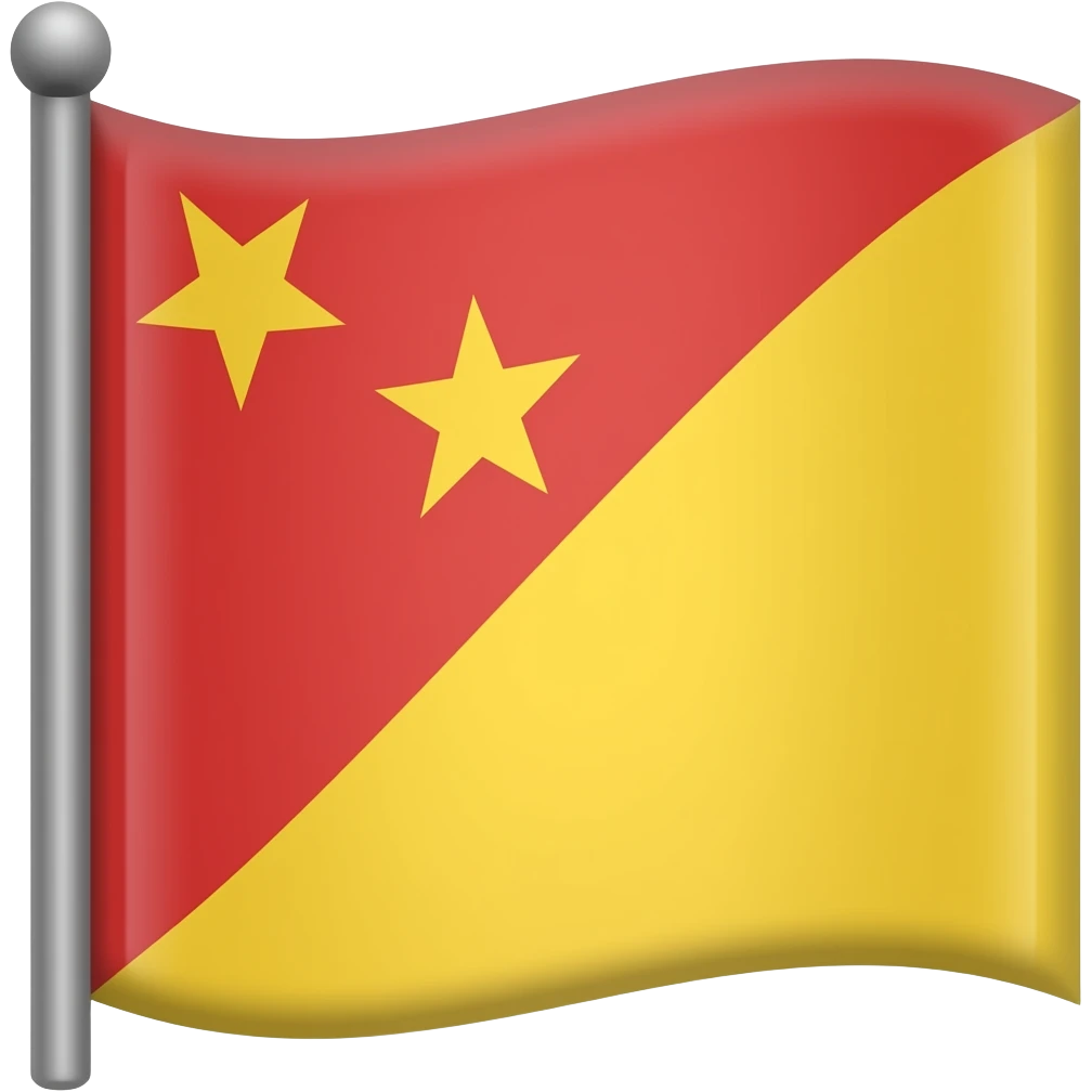 🚩 this flag turned into yellow emoji