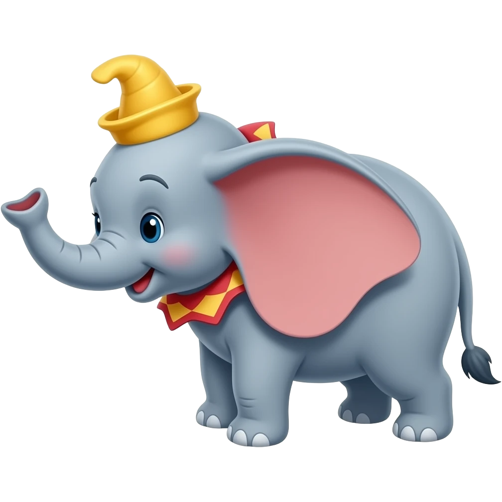 dumbo looking at the side emoji