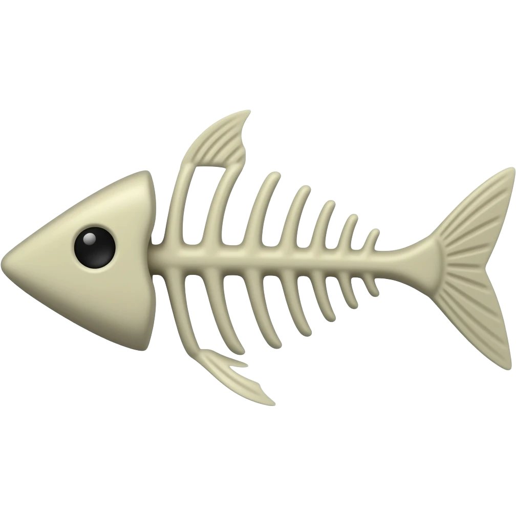 fish bone emoji