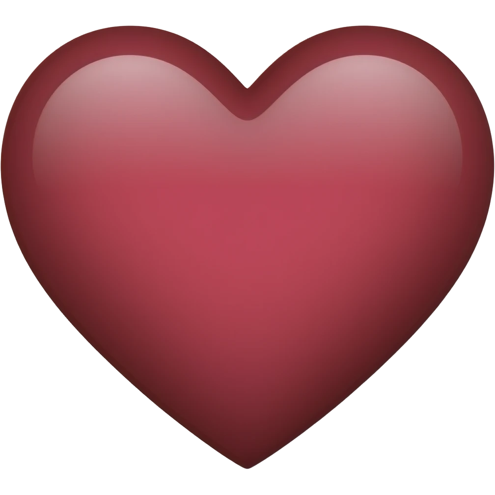 Maroon heart emoji