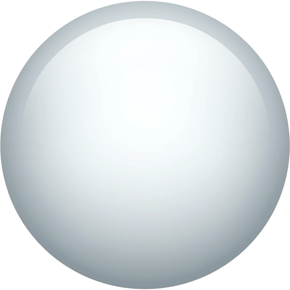 A long white circle emoji