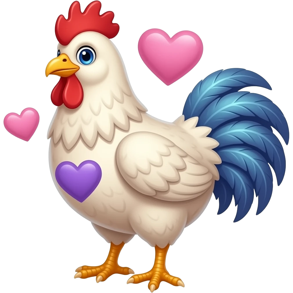 🐔🩷💜 emoji