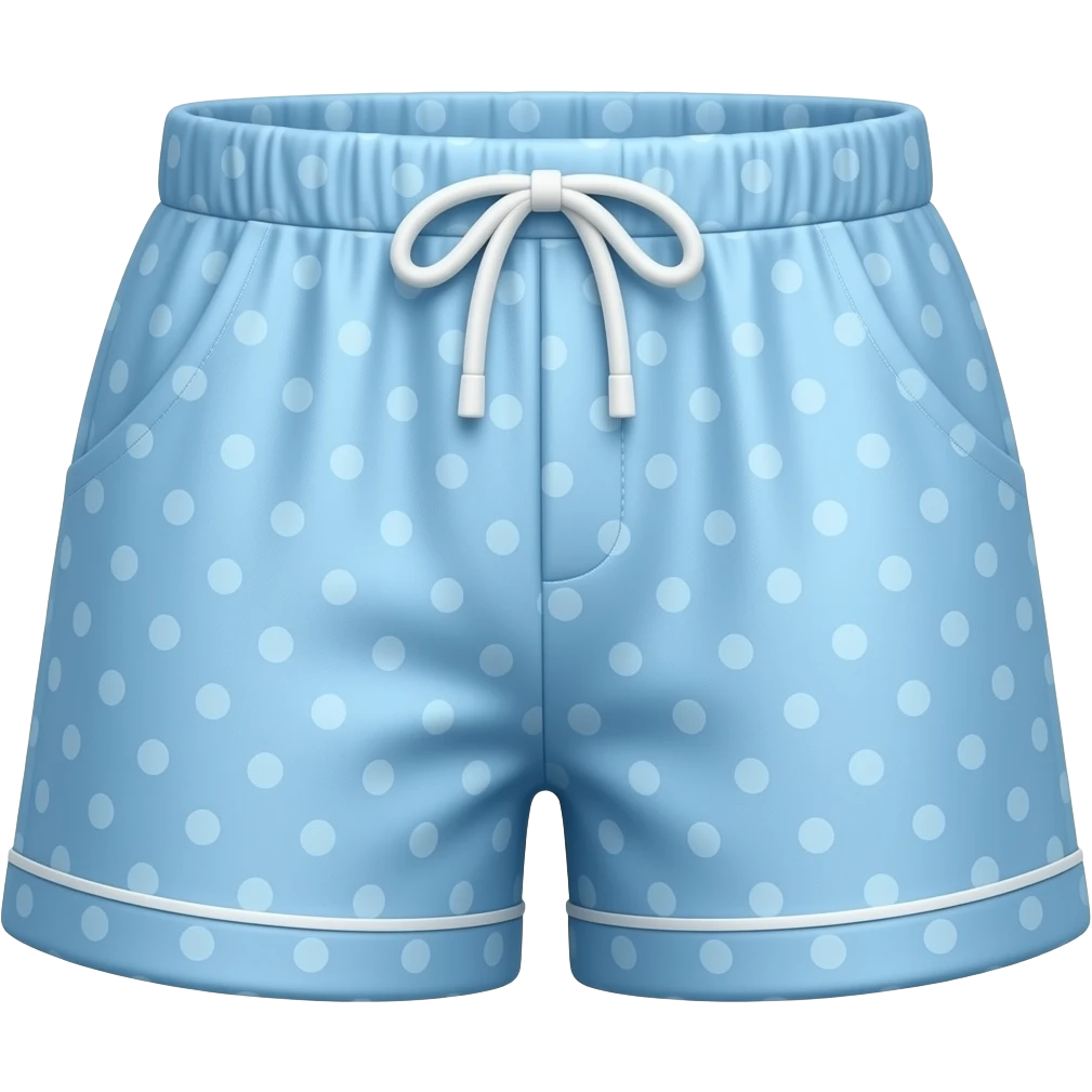 blue girly pyjama short emoji
