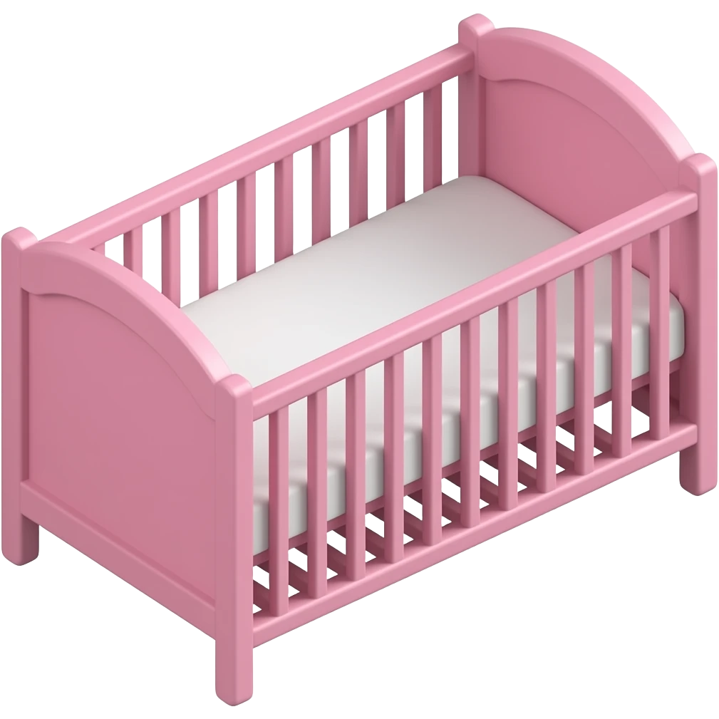 pink bassinet emoji