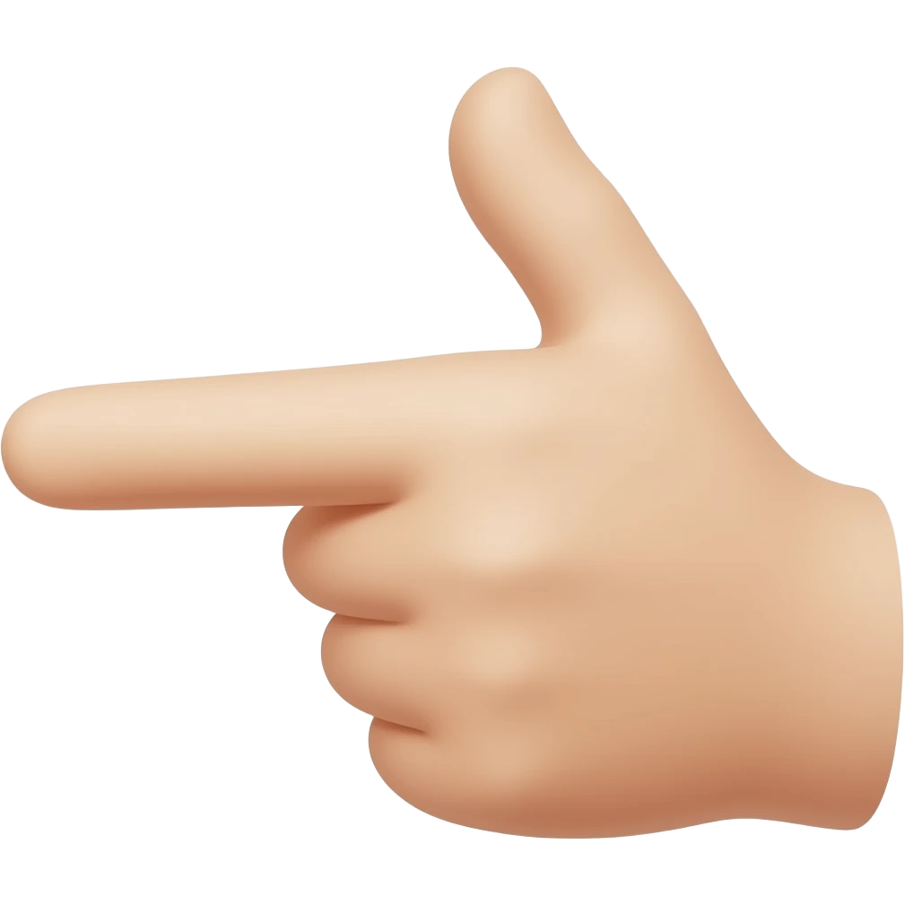 guide hand emoji