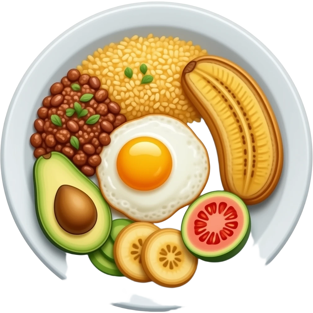 bandeja paisa colombian food emoji