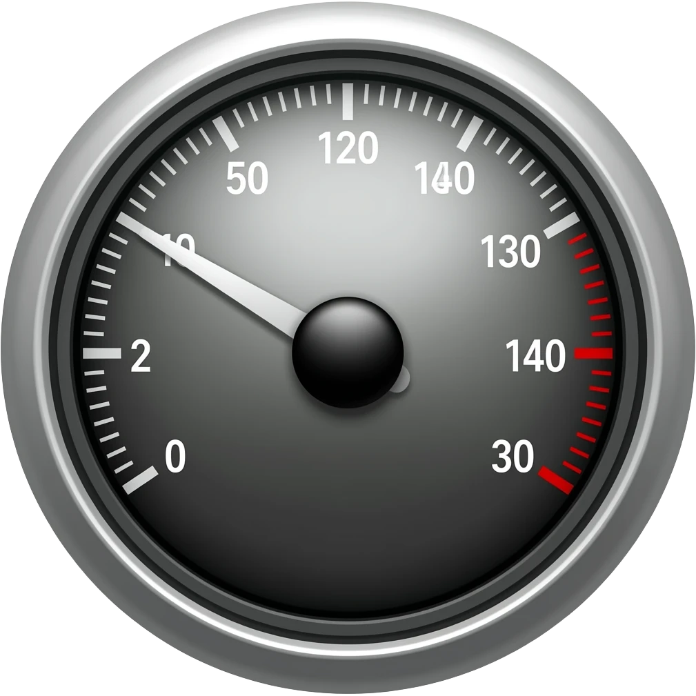 car speedometer emoji