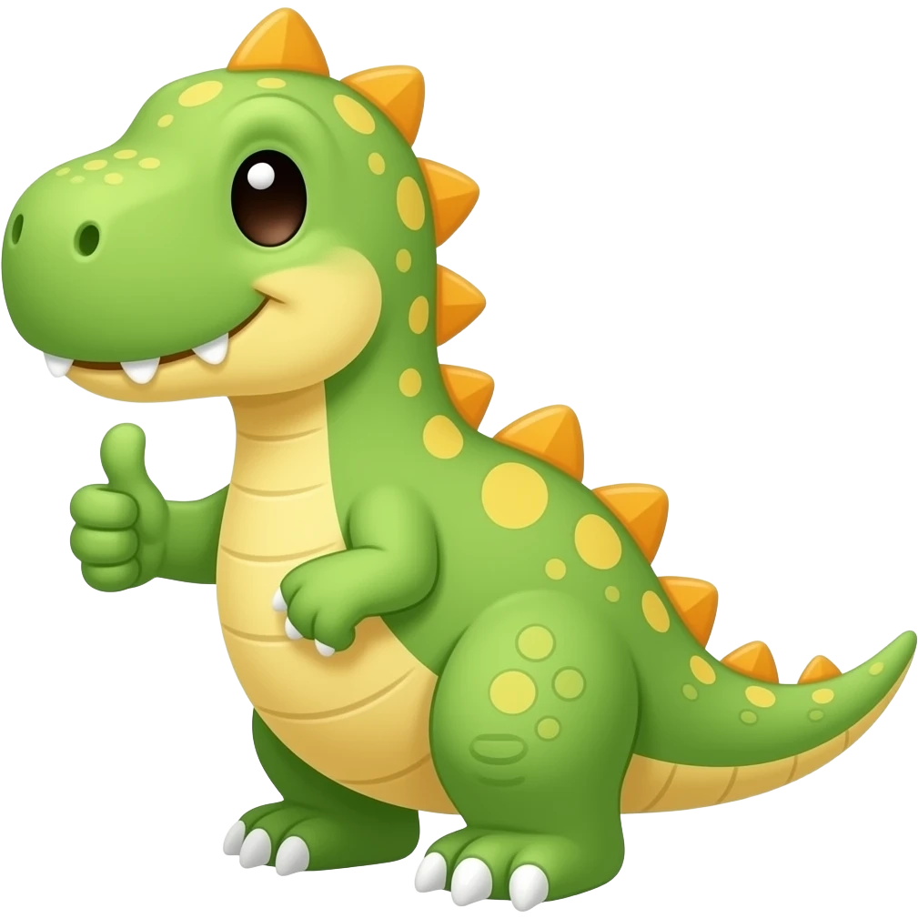 sladak dino portiklom emoji